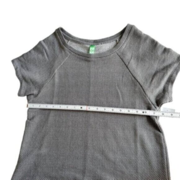 NWT Honeydew | Gray Charcoal Lounge Wear Short Sleeve Knit Top Size Large - Picture 7 of 8